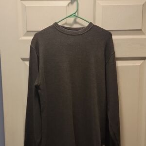 Classic Men's Long Sleeve Shirt in Charcoal